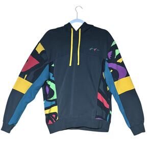 Nike Streetwear Black Hoodie Peace, Love Swoosh Basketball Sportswear Mens Small